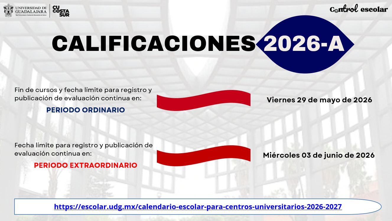 Fechas de calificaciónes